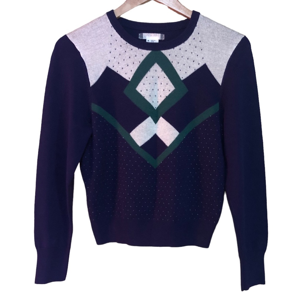 Urban Outfitters cooperative Jessie Patterned Pullover Sweater